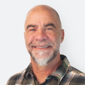 Third Academy Logo white on blue background