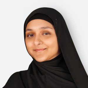 Third Academy Logo white on blue background