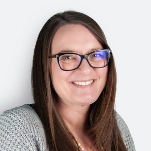 Third Academy Logo white on blue background